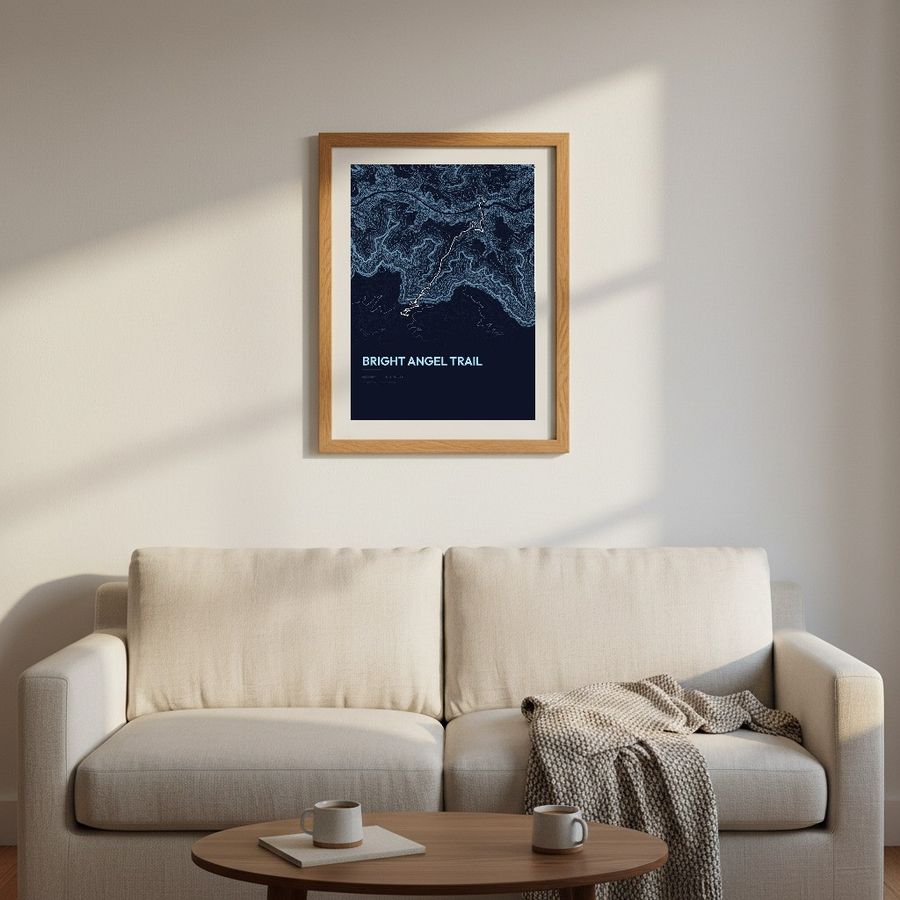 Bright Angel Trail print in a room