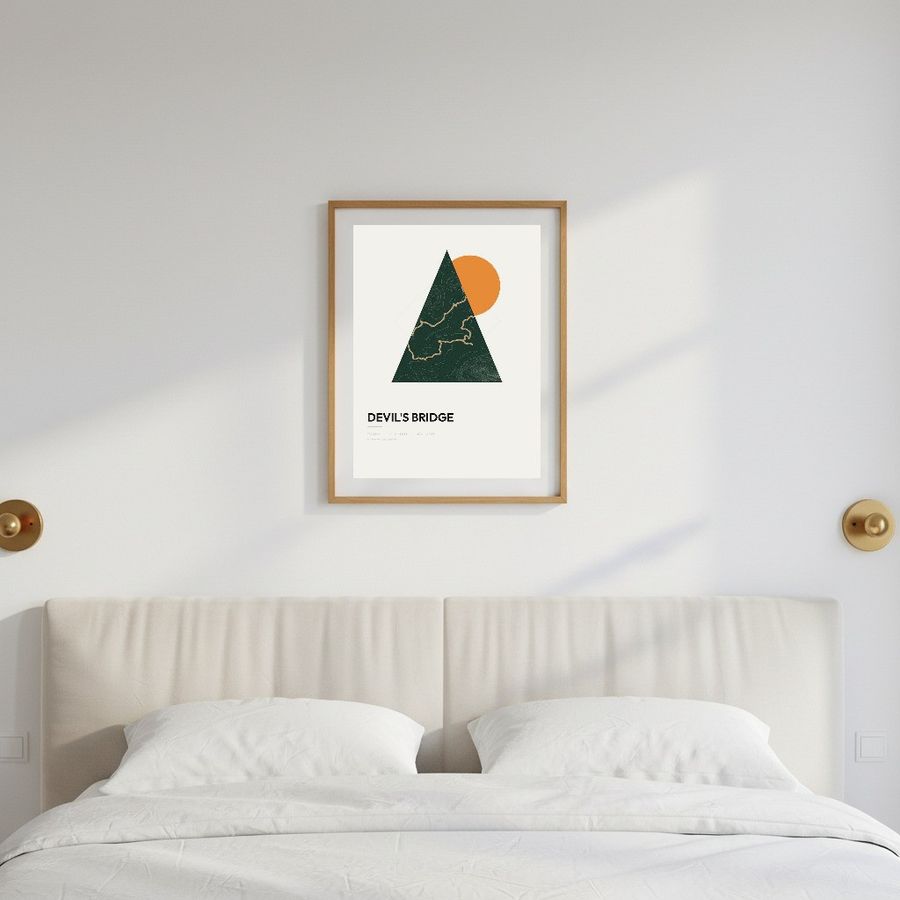 Devil's Bridge print in a room