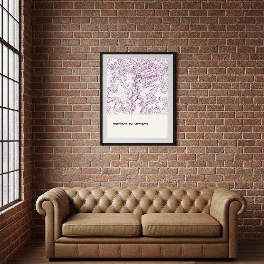 The Narrows print in a room