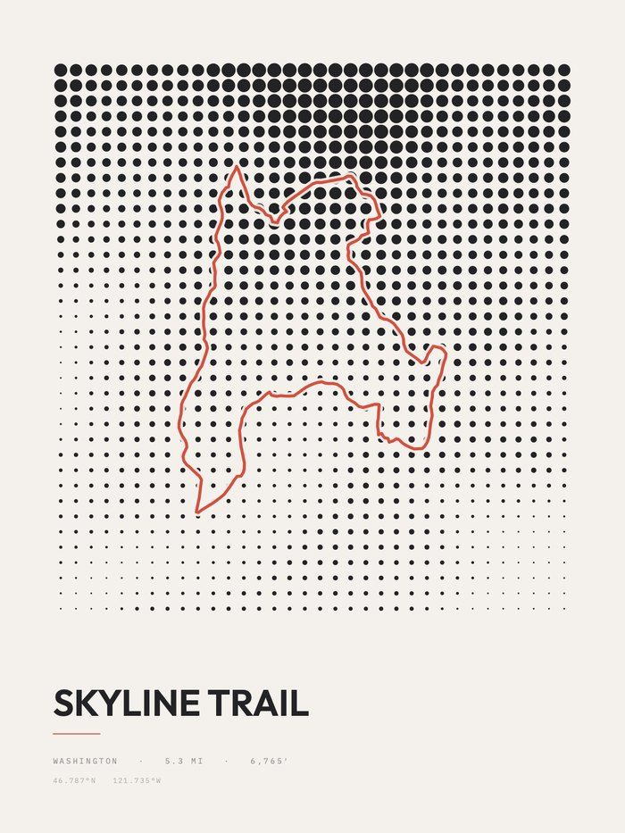 Skyline Trail Dot Grid print