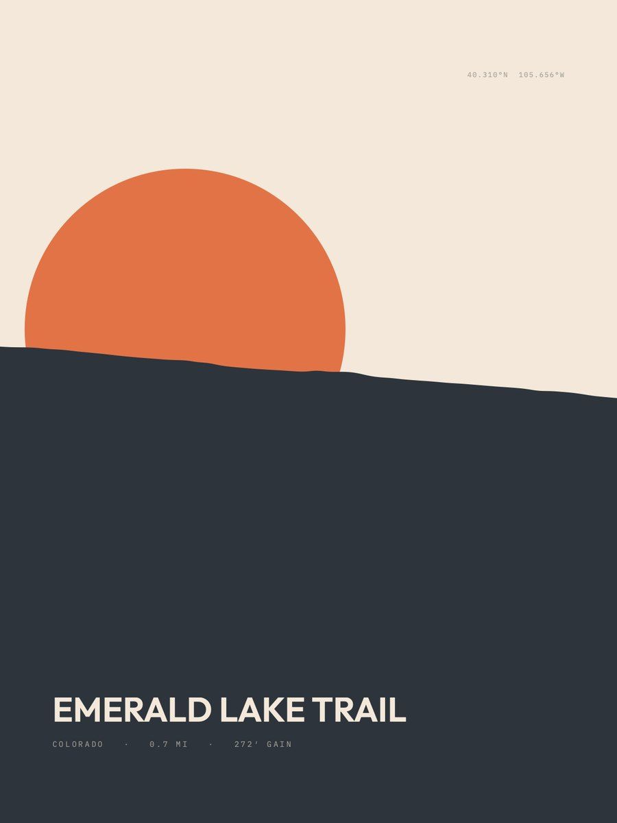 Emerald Lake Horizon print