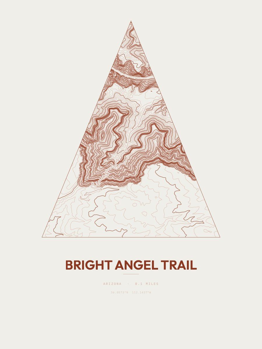 Bright Angel Trail Peak print