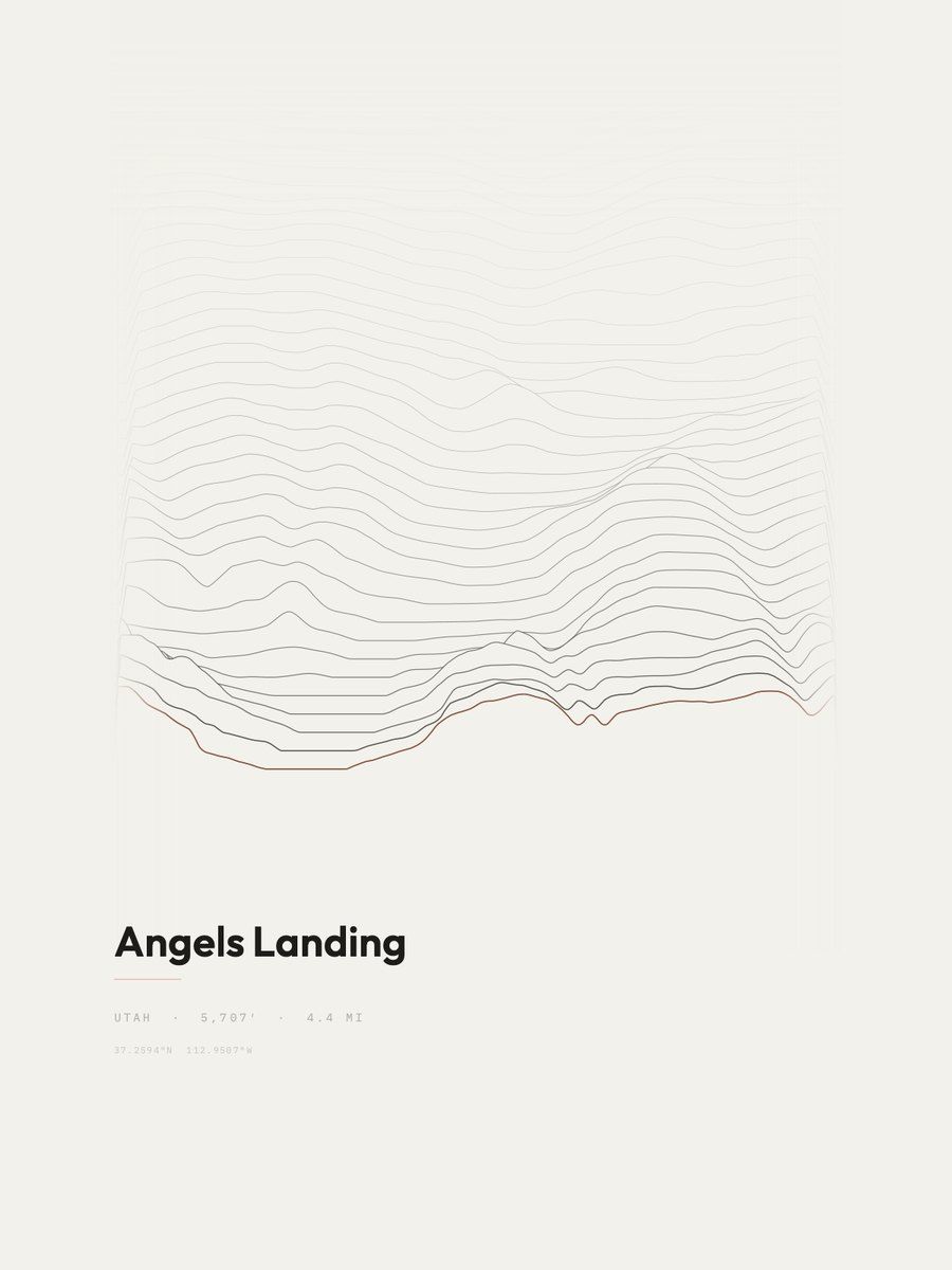 Angels Landing Ridge print