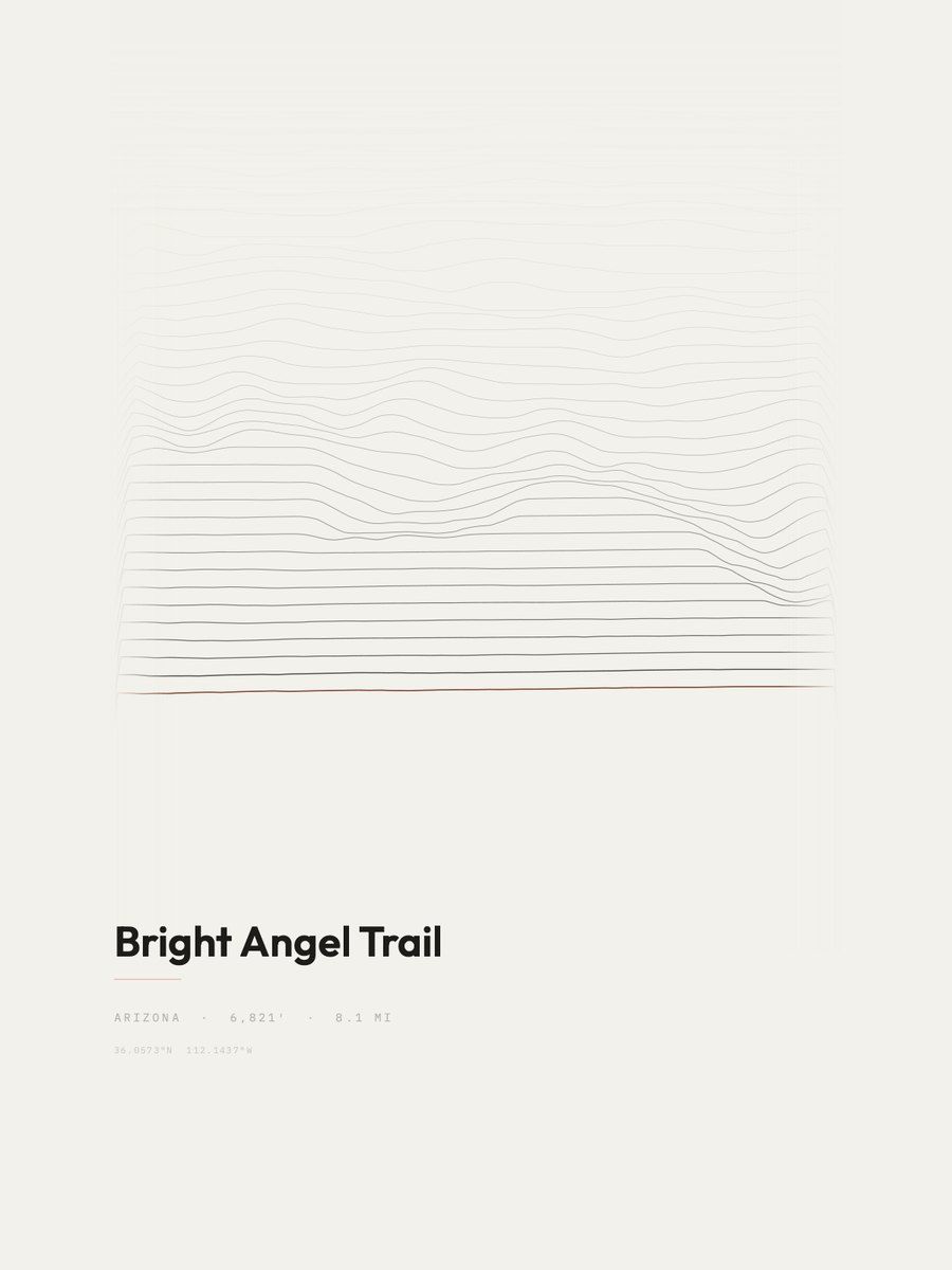 Bright Angel Trail Ridge print