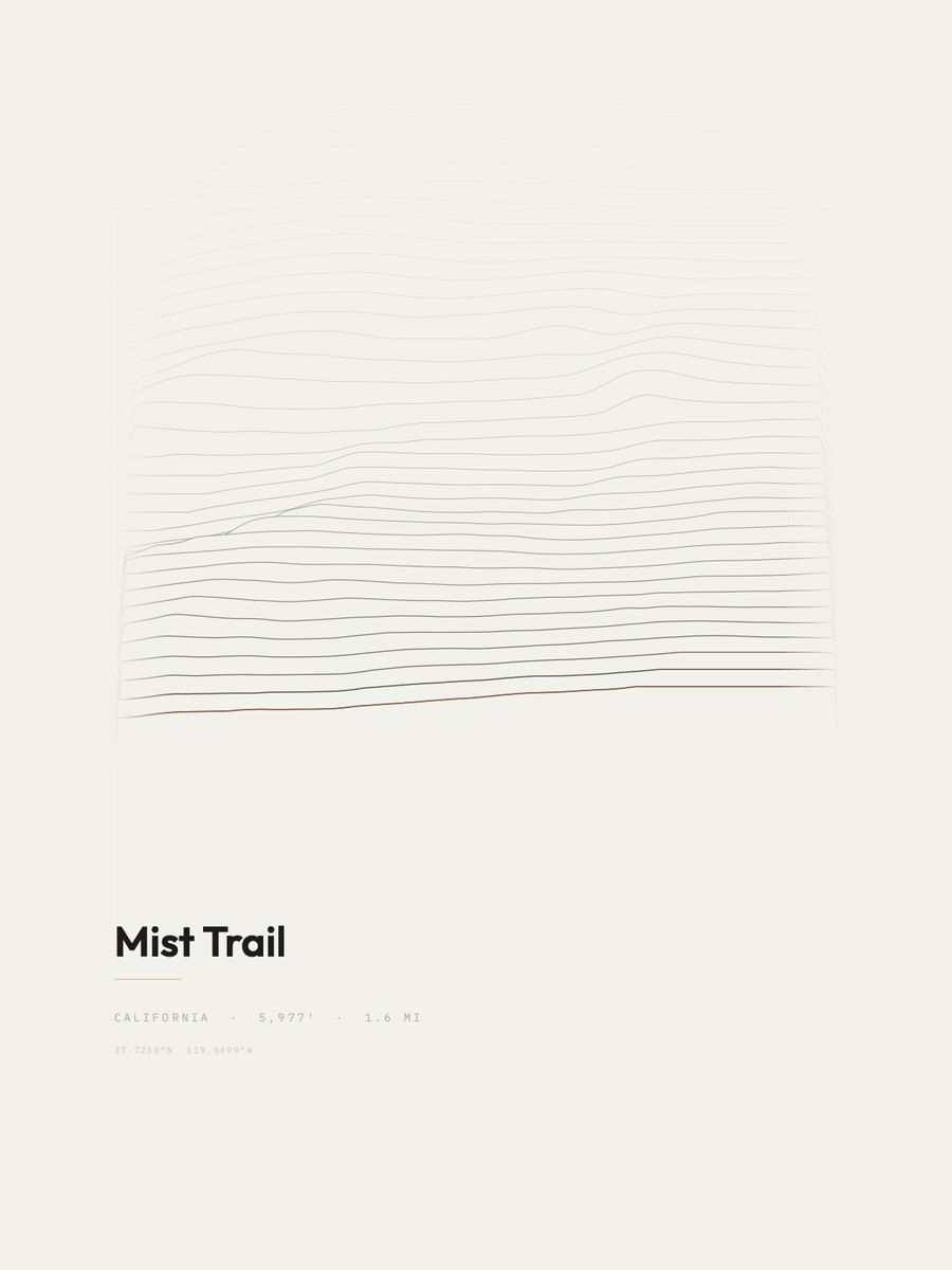 Mist Trail Ridge print