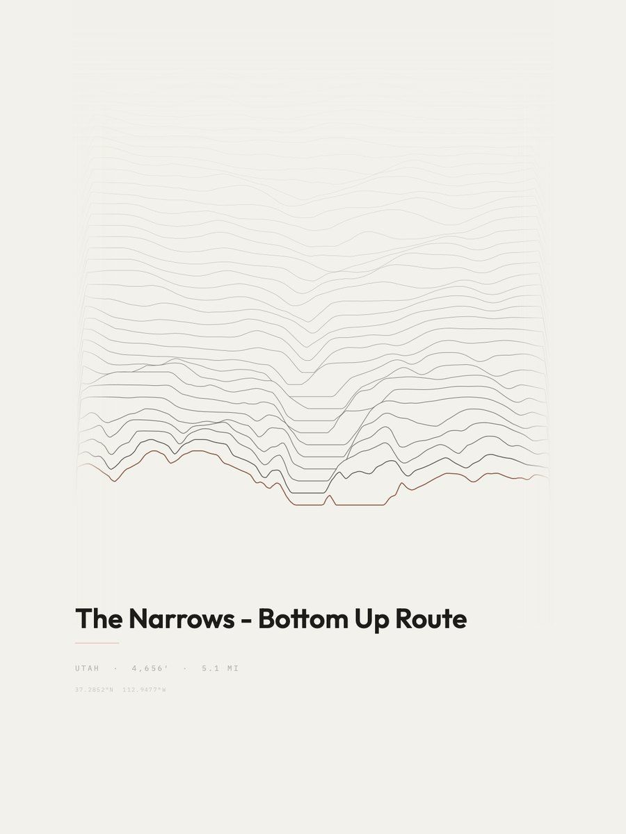 The Narrows Ridge print