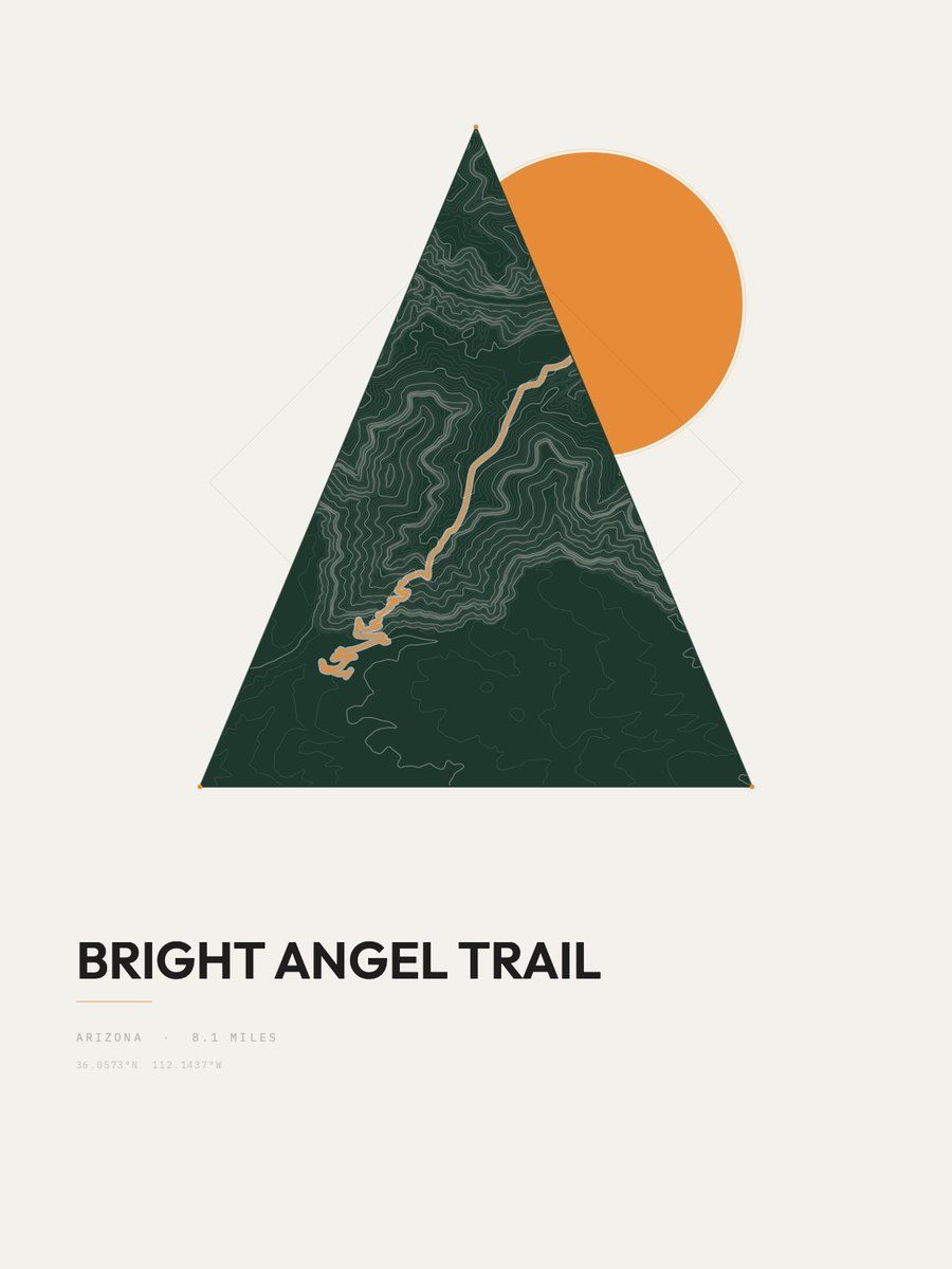 Bright Angel Trail Summit print