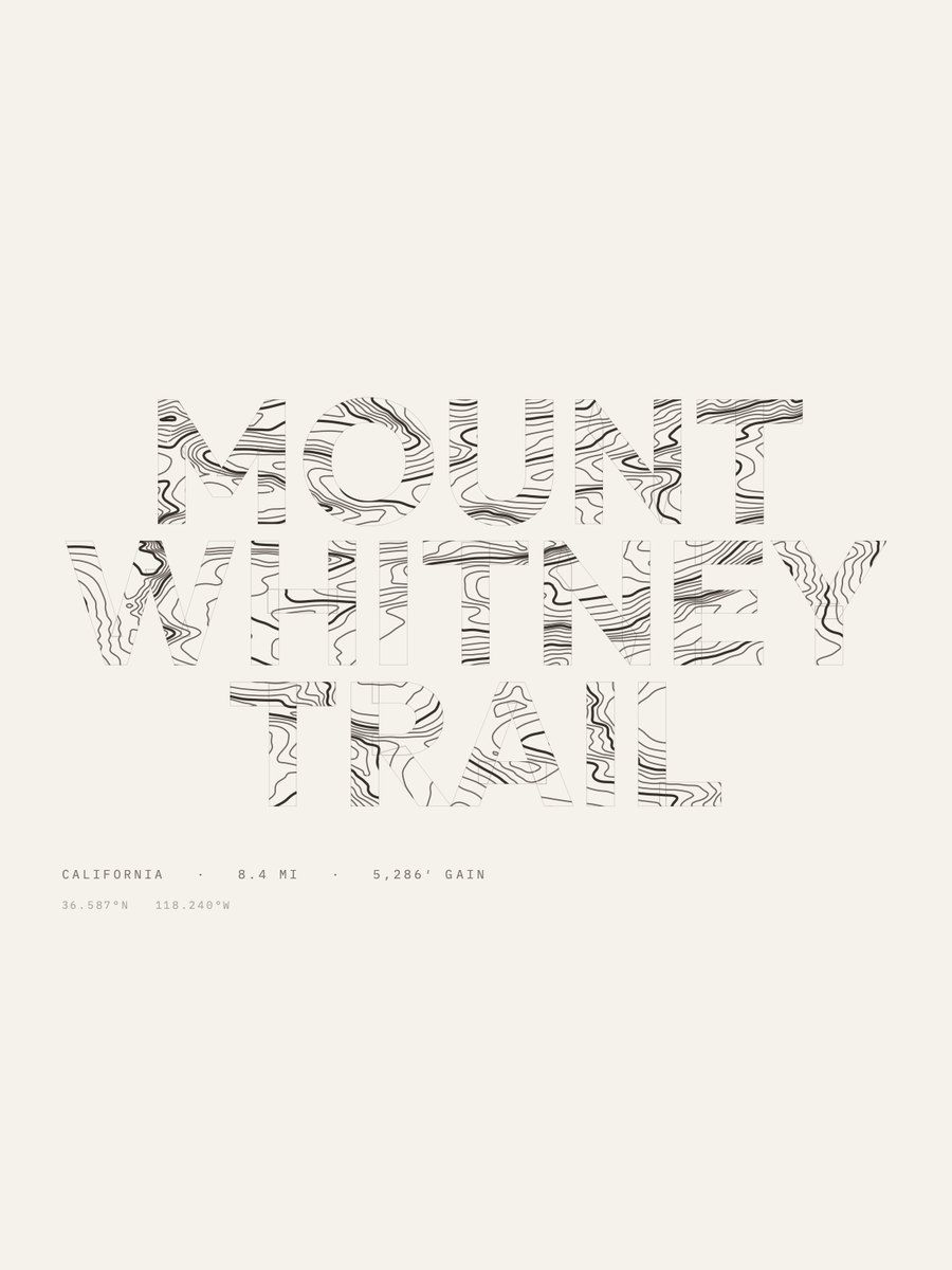 Mount Whitney Type Fill print
